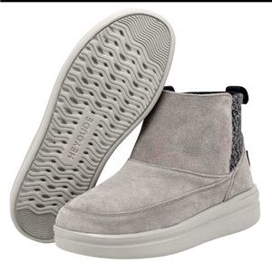 Hey Dude suede boots, size 8